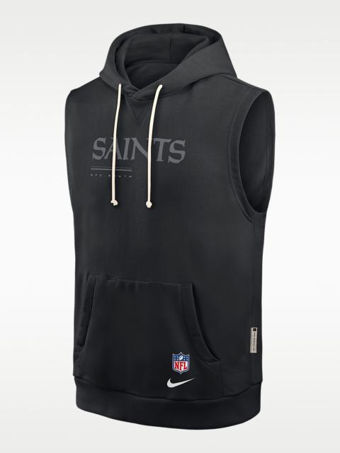 Nike New Orleans Saints Sideline Men's Nike Dri-FIT NFL Sleeveless Pullover Hoodie