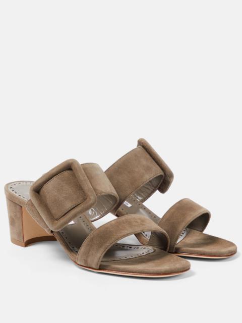 Manolo Blahnik Newton 50 suede mules