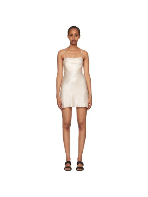 THIRD FORM Off-White Crush Bias Minidress