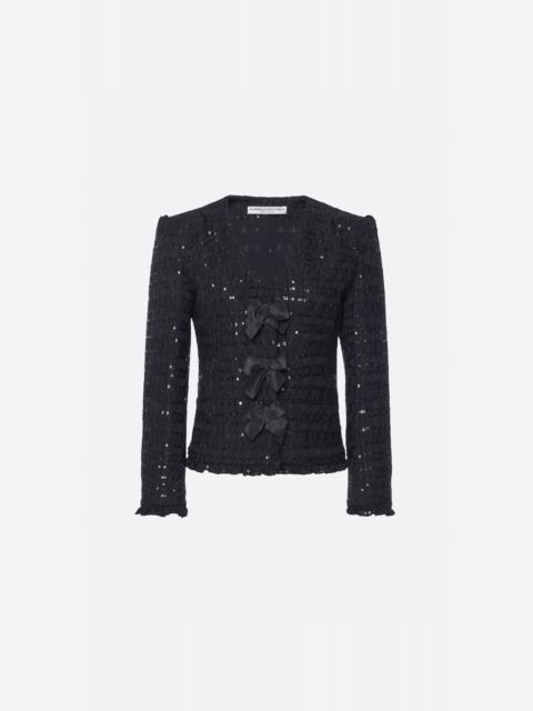 Alessandra Rich SEQUIN TWEED JACKET