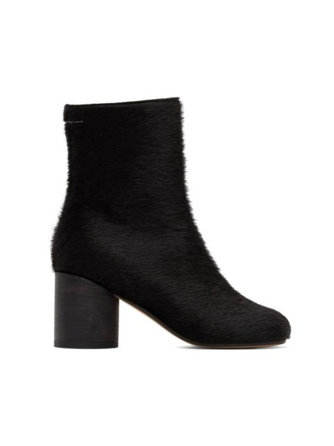 MM6 Maison Margiela Brown Anatomic Ankle Boots