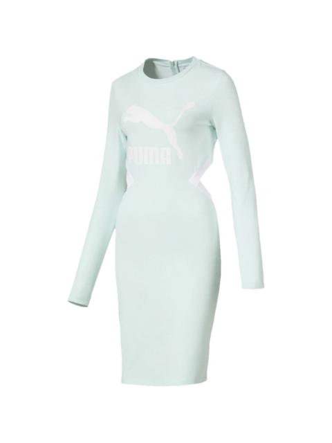 PUMA long-sleeve midi dress