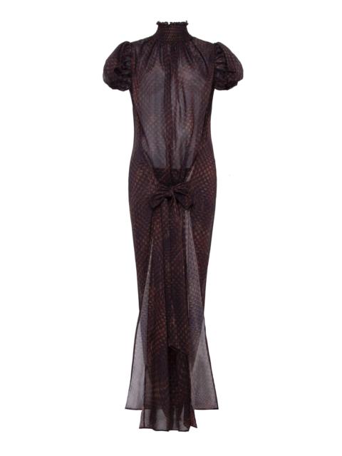 SIEDRÉS Siena Checkered Chiffon Dress multi