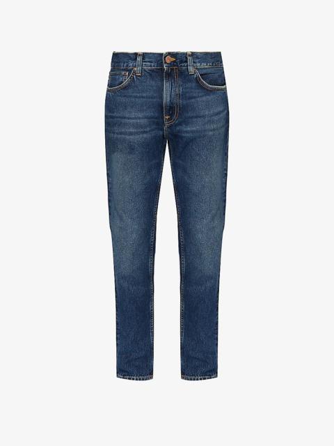 Gritty Jackson straight-leg mid-rise denim jeans