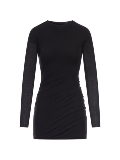 Jil Sander long-sleeve gathered mini dress