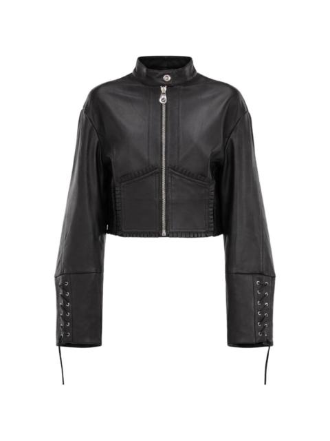Blumarine black leather jacket