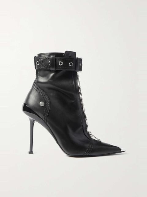Alexander McQueen Buckled leather ankle boots
