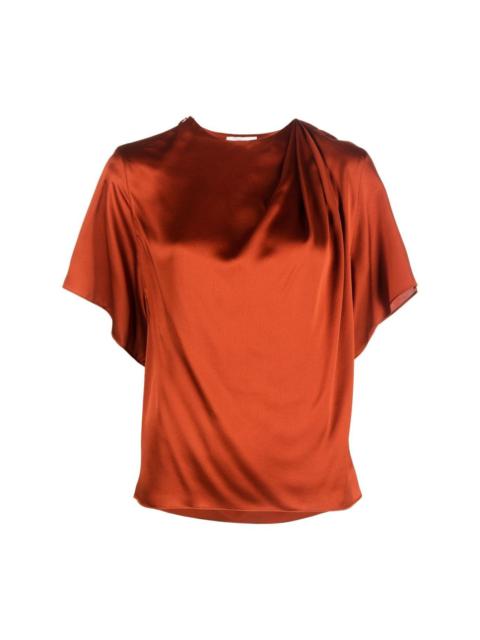 Vince draped silk top