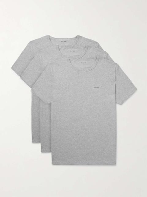 Three-Pack Logo-Print Organic Cotton-Jersey T-Shirts