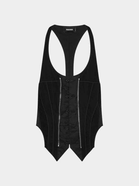 DSQUARED2 ICON ZIPPED GILET
