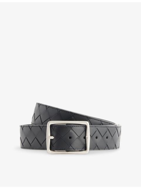 Bottega Veneta Reversible Intrecciato Leather Belt