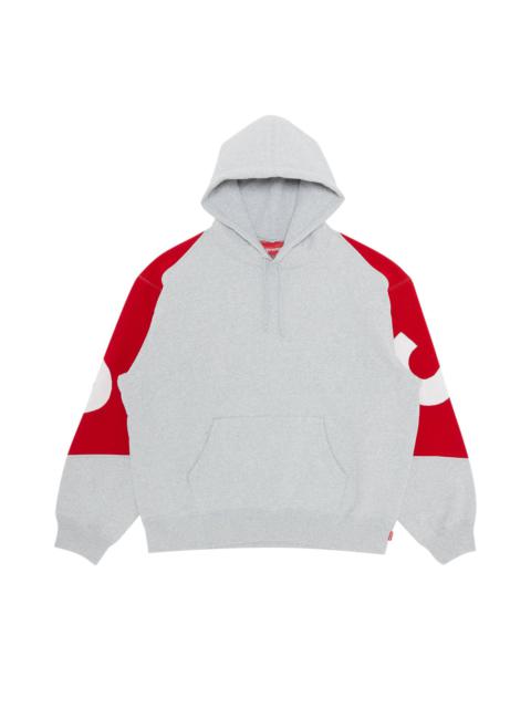 Supreme Supreme Big Logo Jacquard Hooded Sweatshirt 'Heather Grey