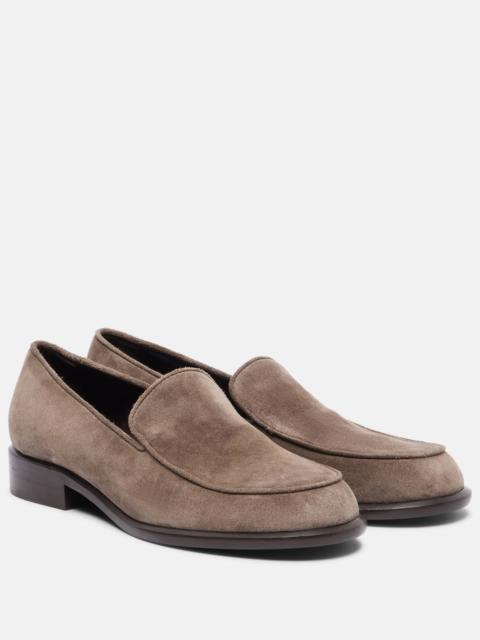KHAITE Miles suede loafers