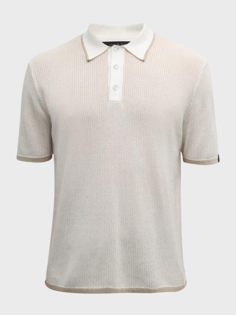 rag & bone Men's Harvey Knit Polo Shirt