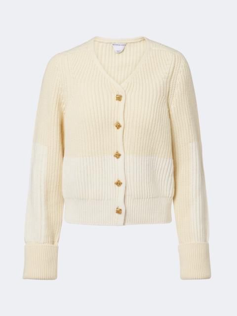 Bottega Veneta Ribbed-knit wool and cashmere cardigan
