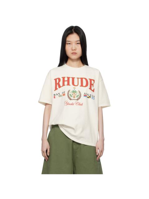Rhude Off-White 'Bay Of Angels Yacht' T-shirt