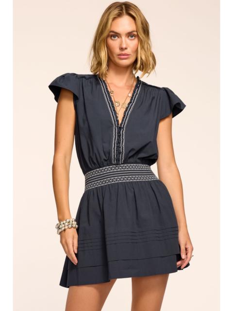 RAMY BROOK Tahlia Cotton Poplin Smocked Mini Dress