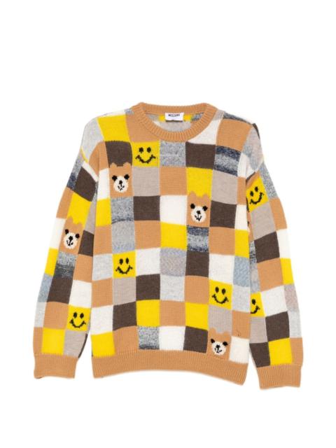 Moschino checked sweater