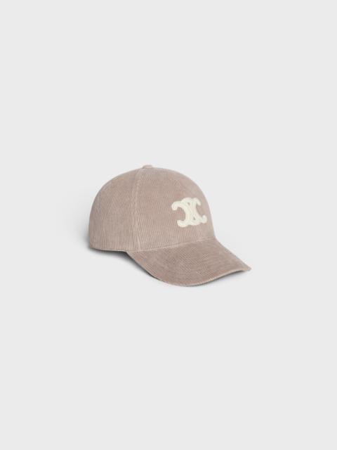 CELINE triomphe baseball cap in corduroy