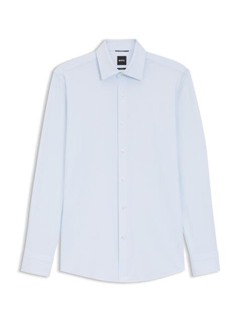 BOSS SLIM-FIT SHIRT IN ITALIAN PERFORMANCE-STRETCH JERSEY