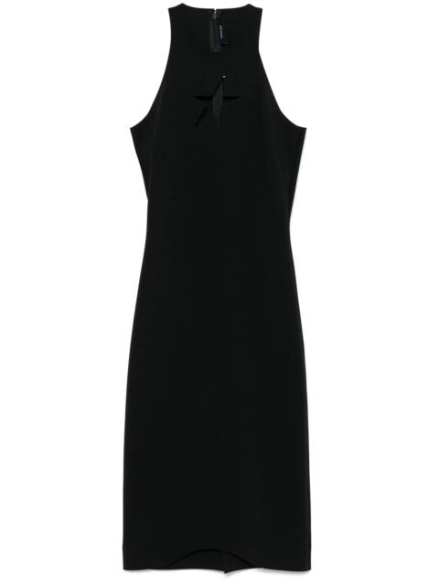 MUGLER Star Sleeveless Midi Dress