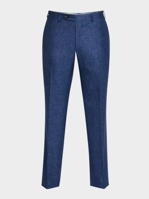 Canali Men's Melange Wool Dress Pants