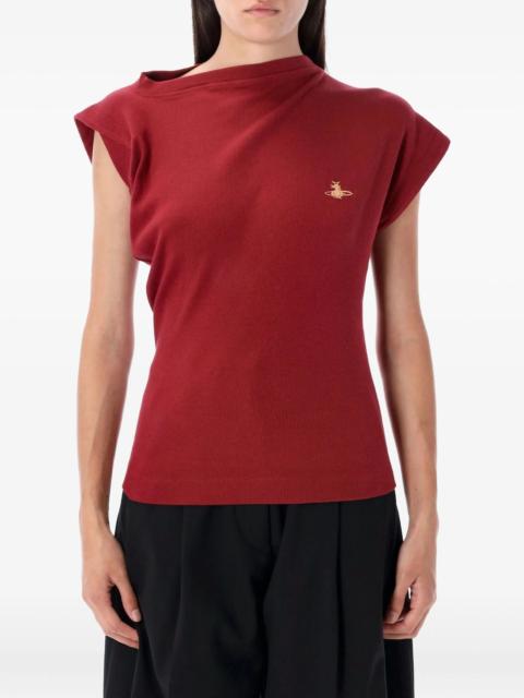 Vivienne Westwood Vivienne Westwood Hebo Asymmetric-neck Ribbed Sweater