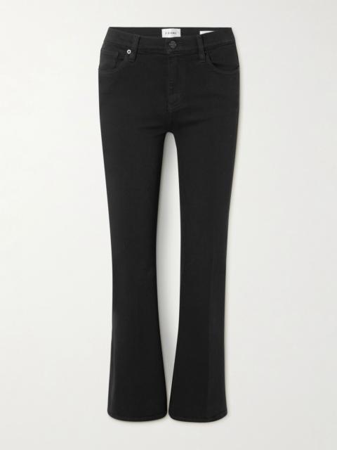 FRAME The Icon low-rise bootcut jeans Black