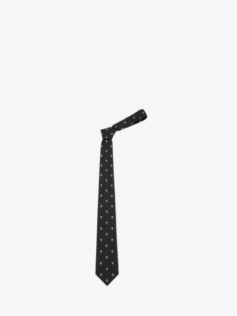 Alexander McQueen Men's Pin-dot Tie in Black/white