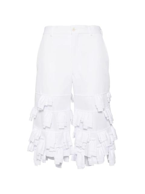 ruffle layered tailored short