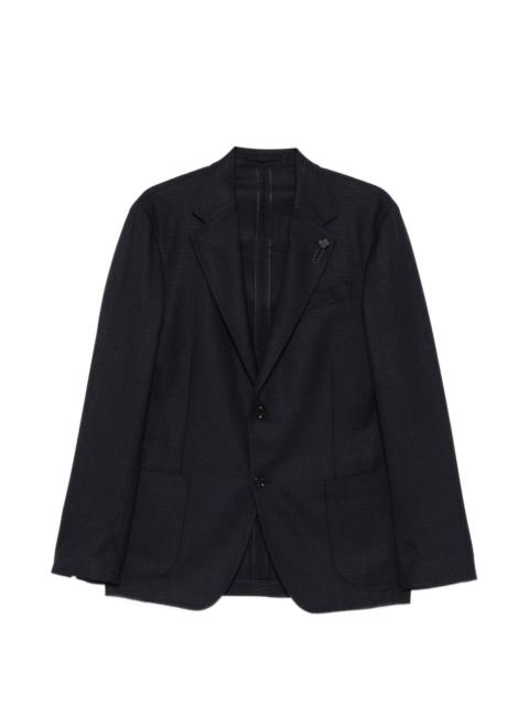LARDINI pin-lapel blazer