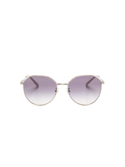 JIMMY CHOO crystal-embellished oversize-frame sunglasses