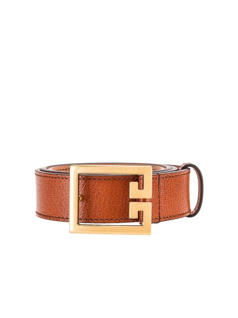 Givenchy Flat Grained Logo Leather Belt
