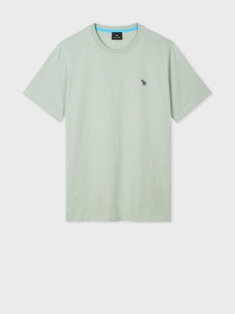 Paul Smith Sage Green Organic Cotton Zebra Logo T-Shirt