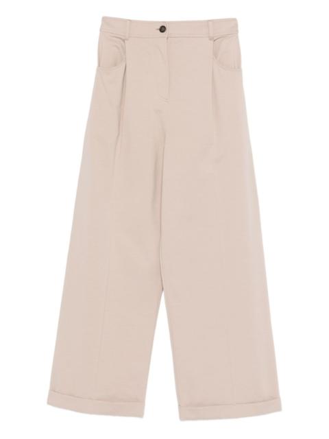 cuffed-hem trousers