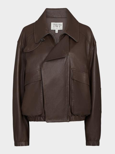 TWP Hunter Bomber Jacket in Dolce Leather
