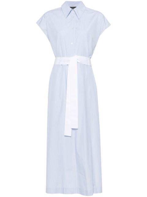FABIANA FILIPPI striped poplin shirt dress