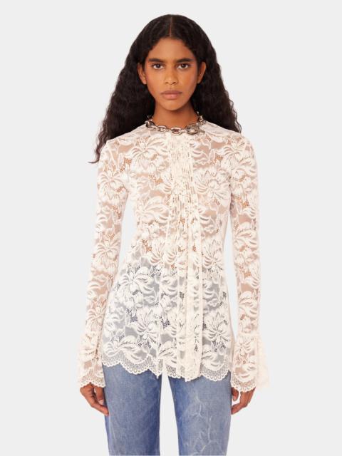 rabanne PLEATED LACE TOP