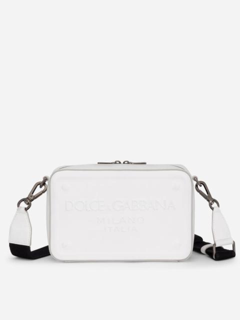 Dolce & Gabbana Calfskin crossbody bag with raised logo