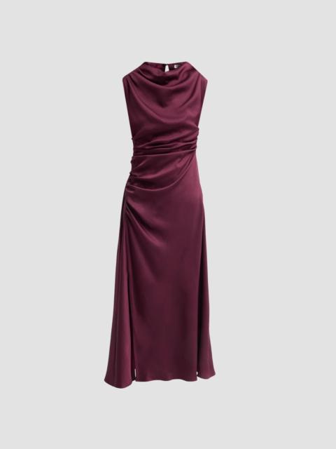 SIMKHAI Women's Burke Draped Midi Dress - Fig