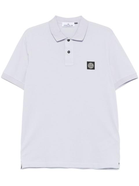 Stone Island piqué-weave polo shirt