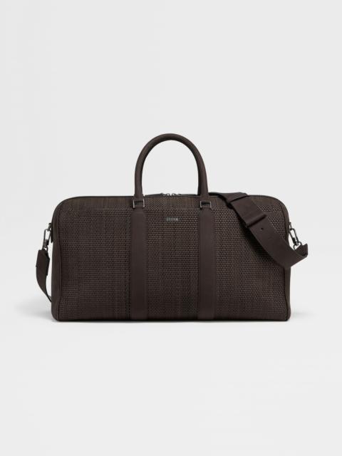 ZEGNA DARK BROWN PELLETESSUTA™ NUBUCK HOLDALL 55