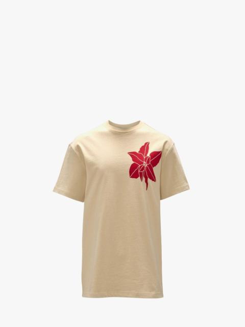 JW Anderson FLOWER PRINT T-SHIRT