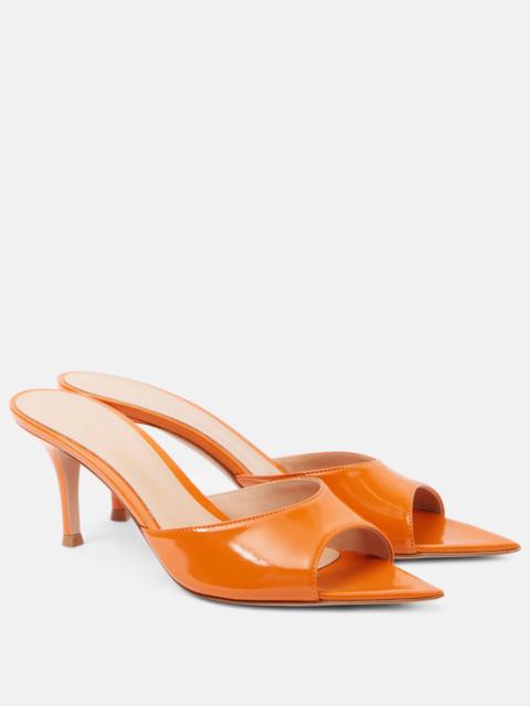 Gianvito Rossi Patent leather mules
