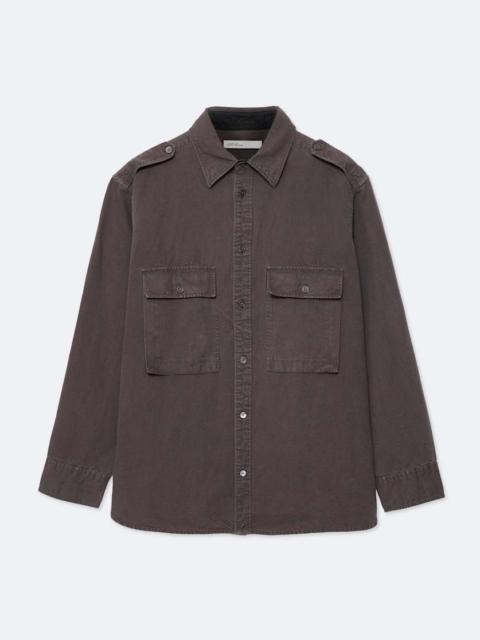 ALLSAINTS HART OVERSIZED COTTON-LINEN BLEND SHIRT
