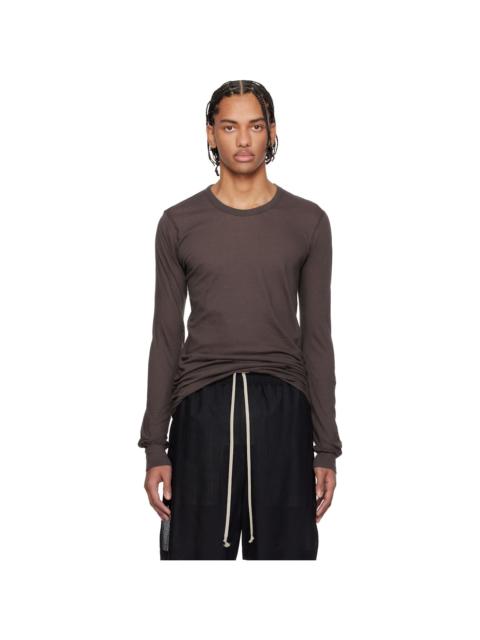 Rick Owens Brown Temple Basic LS T-shirt