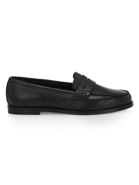 Manolo Blahnik Women's Perrita Leather Loafers - Black