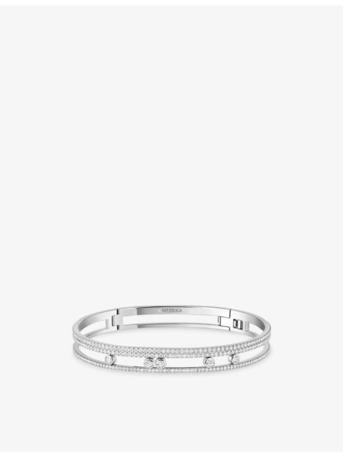 MESSIKA Move Romane Pave 18ct Gold And 1.75ct Diamond Bangle Bracelet
