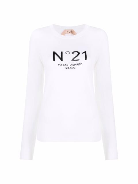 N°21 virgin wool logo jumper
