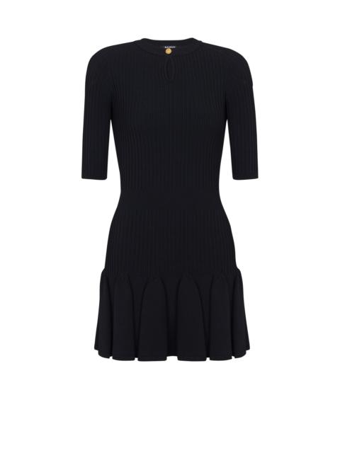 Balmain Flared knit dress